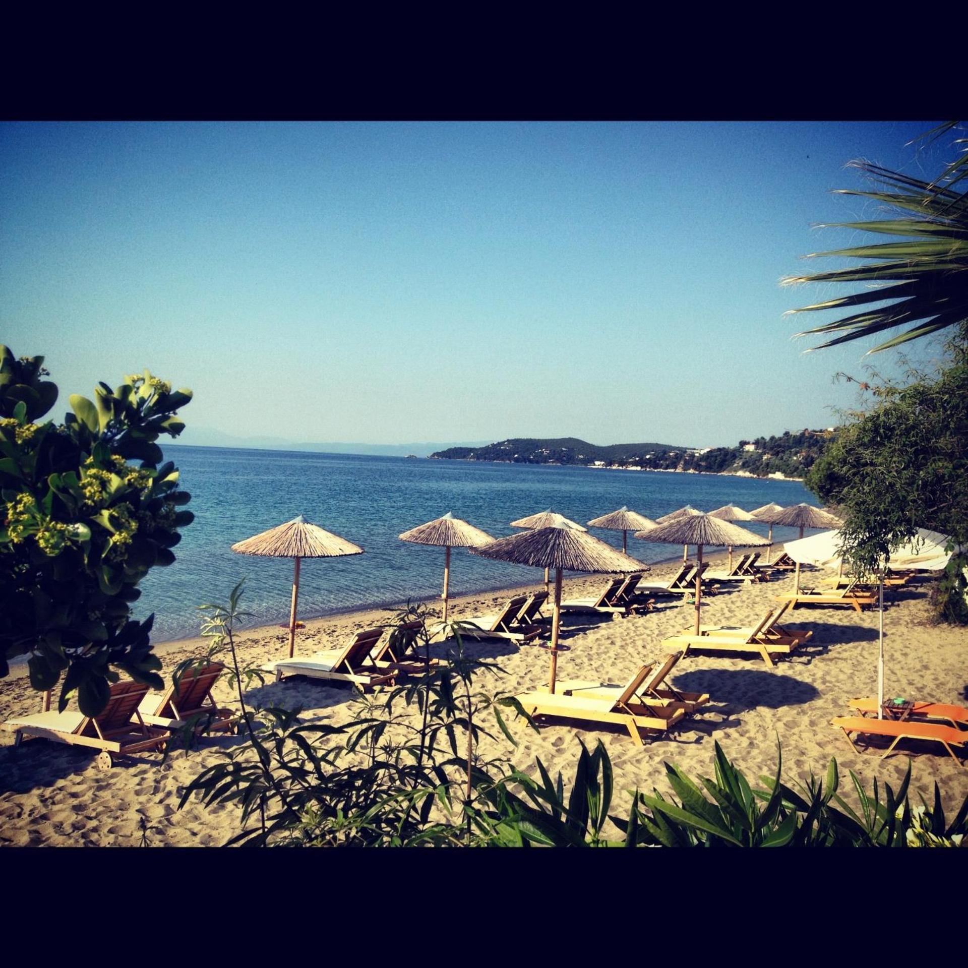 Angeliki Beach Hotel Мегали Амос Екстериор снимка