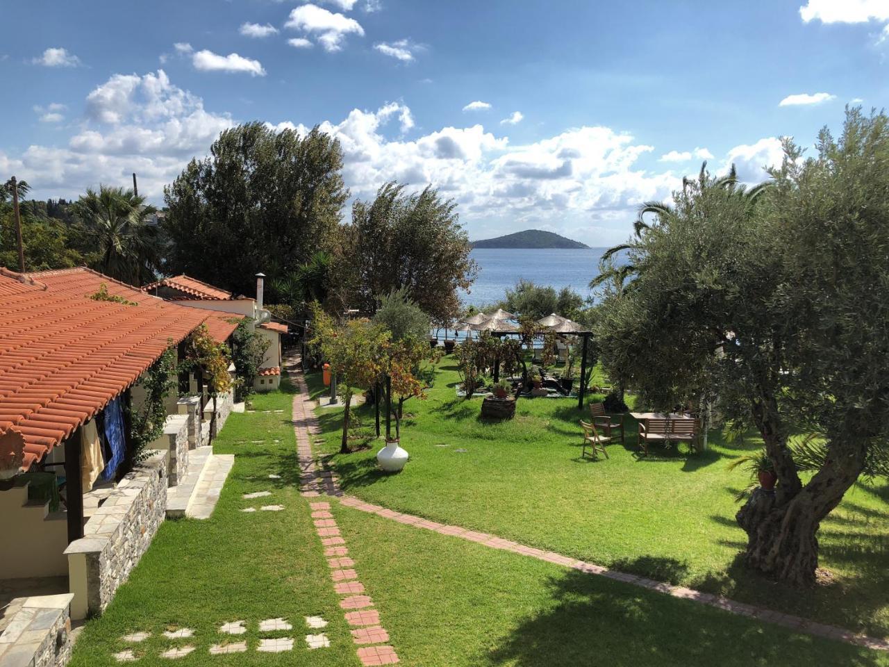 Angeliki Beach Hotel Мегали Амос Екстериор снимка